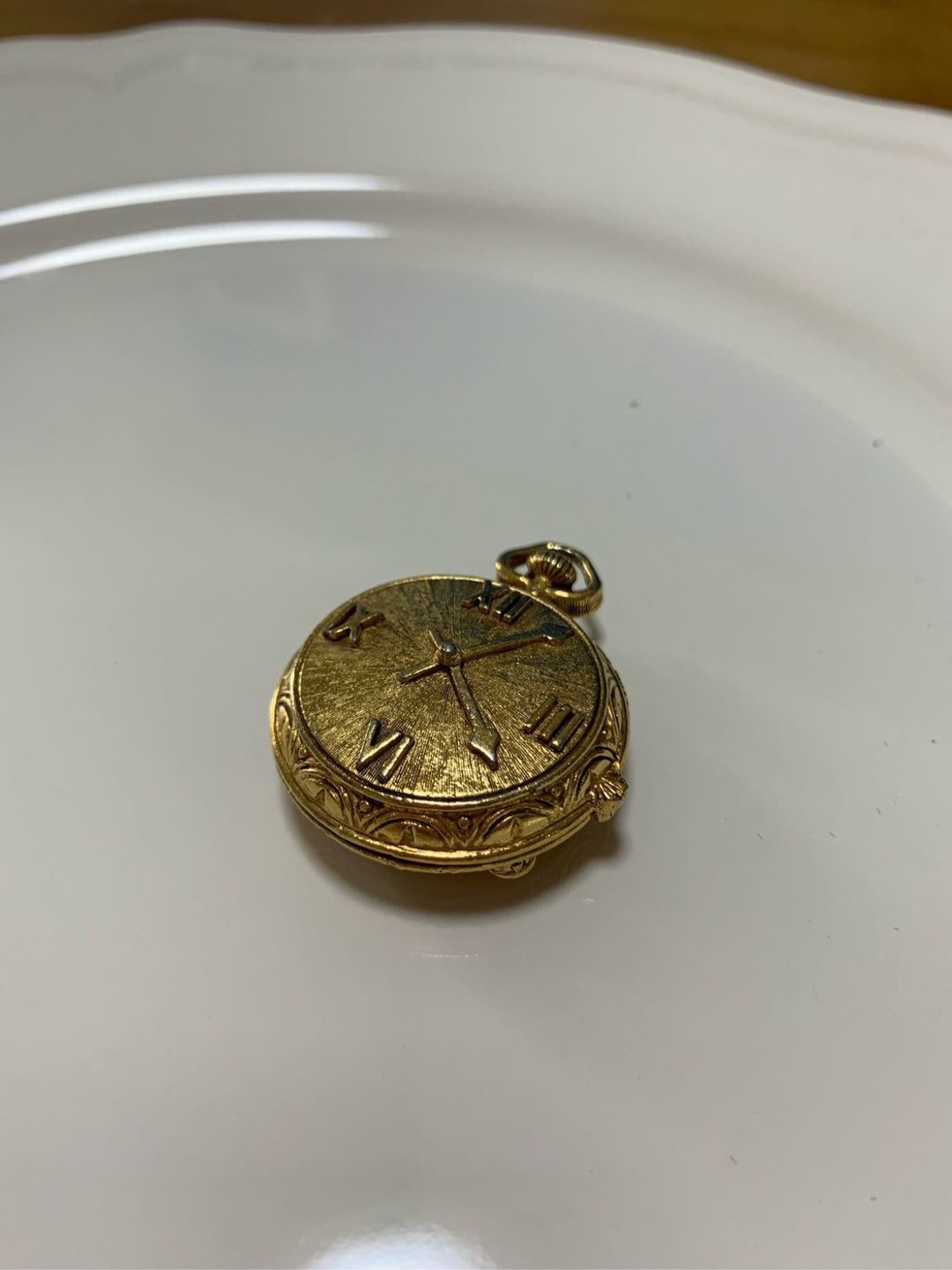 Vintage  Florenza金色怀表珠宝盒、饰品盒 - 其他 - 其他金属 