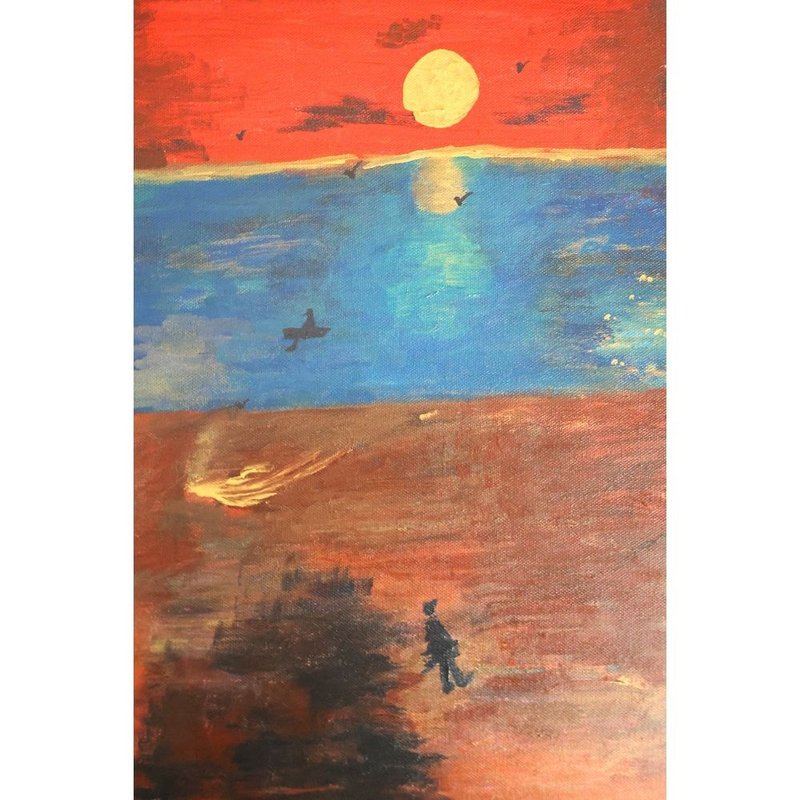 油画画作 含画框 - 海报/装饰画/版画 - 其他材质 