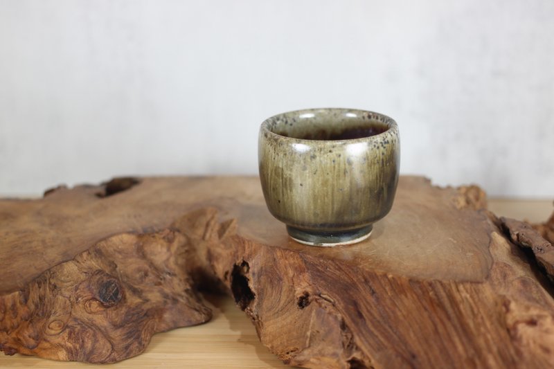 【沐春生活】80ml 柴烧 天目釉 手拉坯茶杯 莺歌名家叶敏祥手作 - 茶具/茶杯 - 瓷 