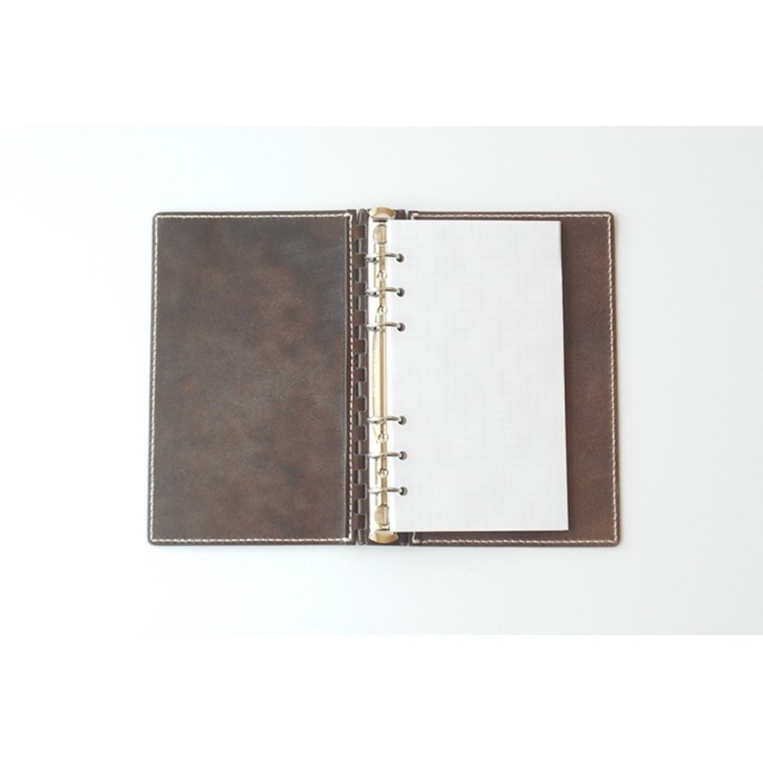 Personal Organiser 皮革铰链手帐本 棕色 - 笔记本/手帐 - 真皮 咖啡色