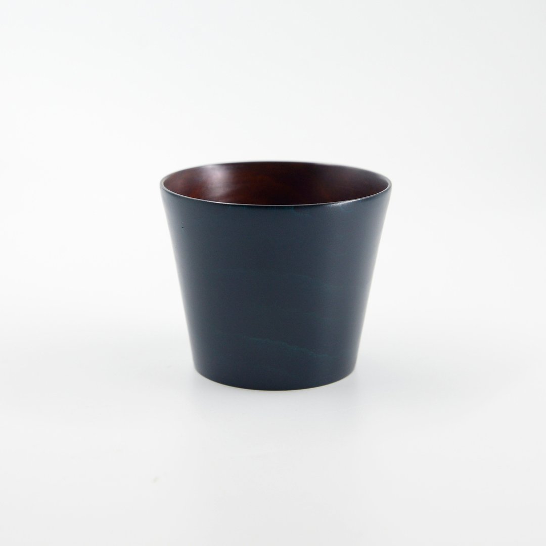 本色漆器 - 茶杯 - 其他杯子 - 木头 蓝色