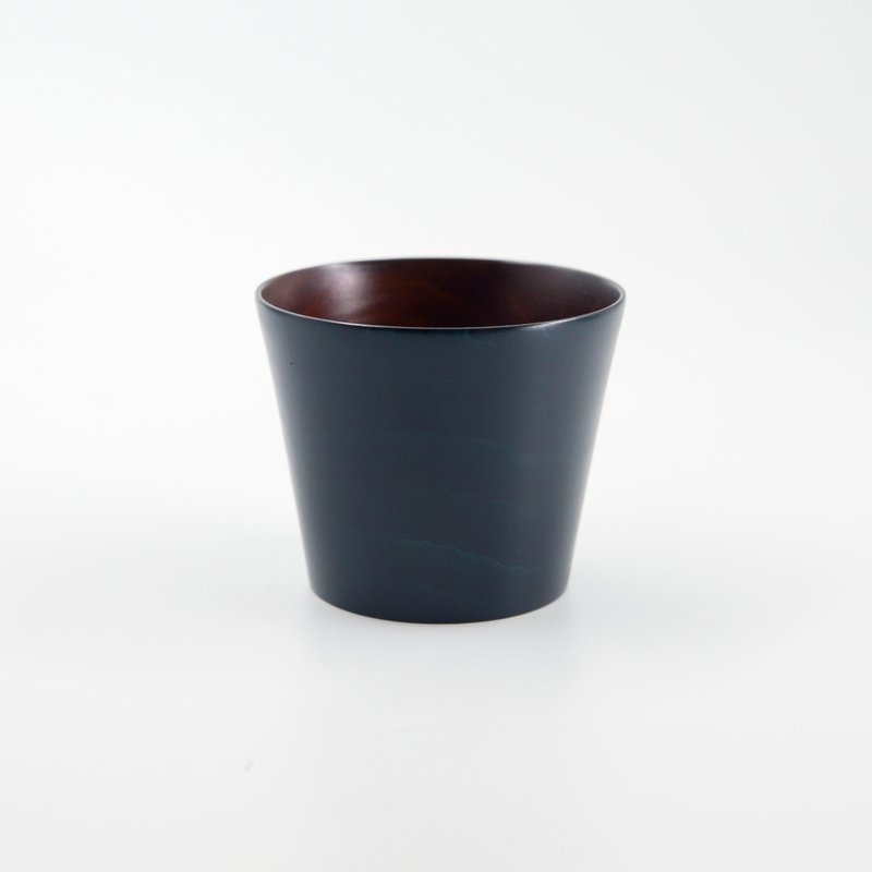 本色漆器 - 茶杯 - 其他杯子 - 木头 蓝色