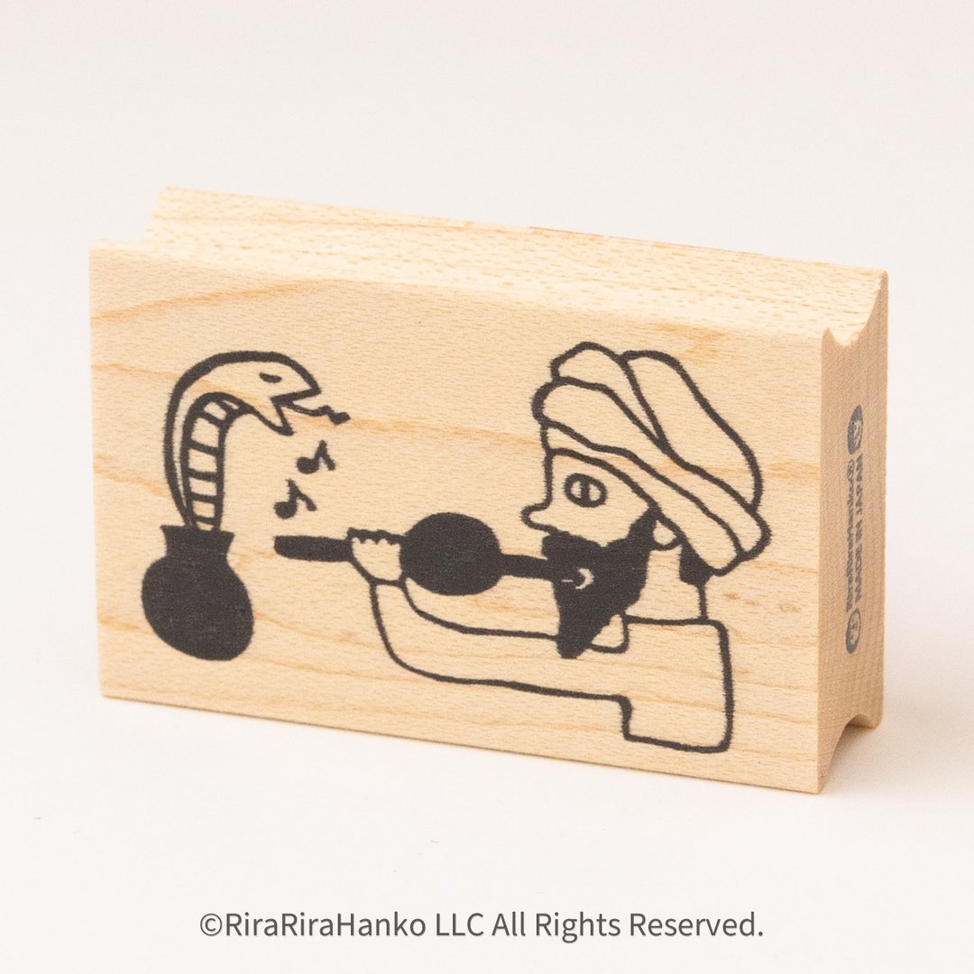 蛇・Two-Kai君与蛇*30mm×48mm*橡皮印章*R1000 - 印章/印台 - 木头 