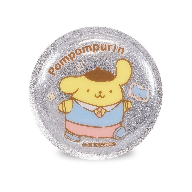 三丽鸥联名 替换式魔鬼毡特大徽章-布丁狗 Pom Pom Purin - 徽章/别针 - 其他材质 黄色