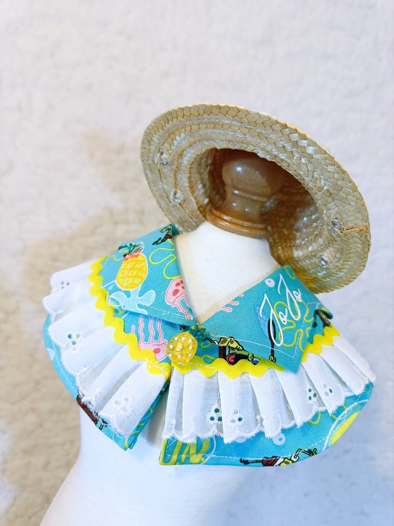 Summer Aloha 夏老威恤衫造型颈饰 宠物 猫犬 狗狗 颈项 collar - 衣/帽 - 棉．麻 红色