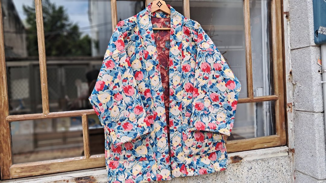 AMIN'S SHINY WORLD 缤纷郁金香提花 KIMONO - 男装外套 - 棉 多色