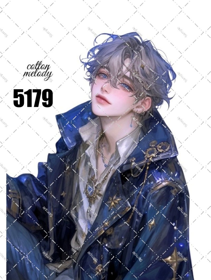 original sticker no.5179 人物贴纸 原创贴纸 原创人物贴纸 装饰贴纸 cotton melody - 贴纸 - 纸 