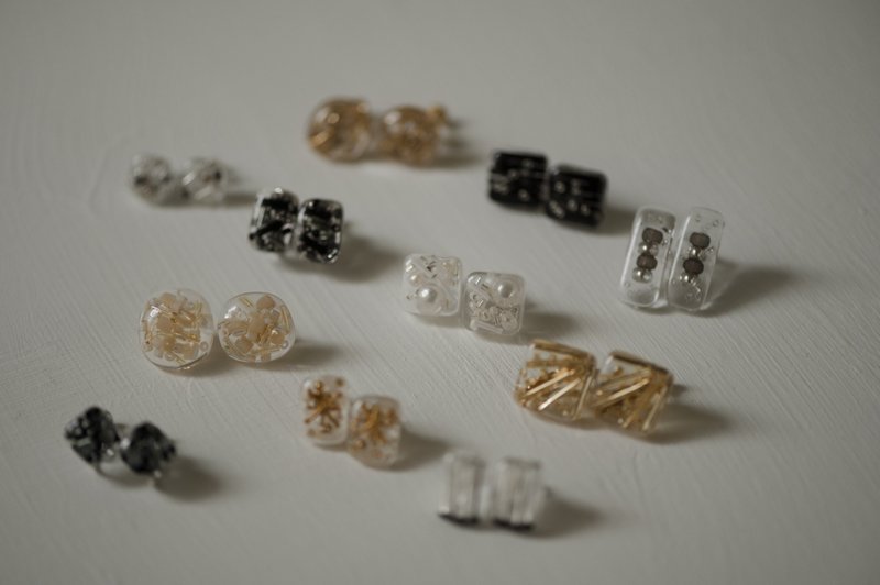 Freedom | 意识流系列 - 小行星 - 耳环/耳夹 - 其他材质 多色