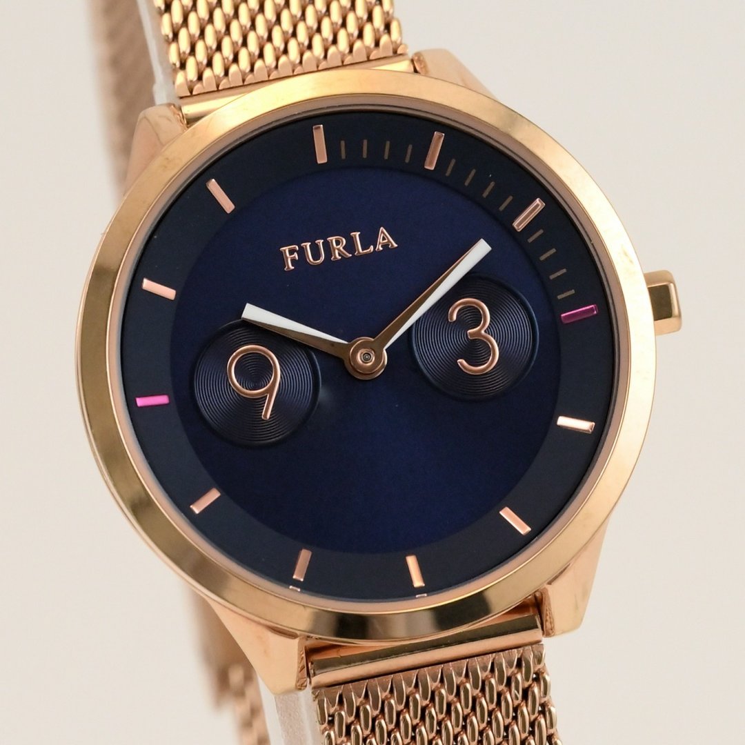 FURLA METROPOLIS 女表 石英机芯 31mm 蓝面 Ref.98012-4253 附表盒 手表 - 女表 - 不锈钢 蓝色