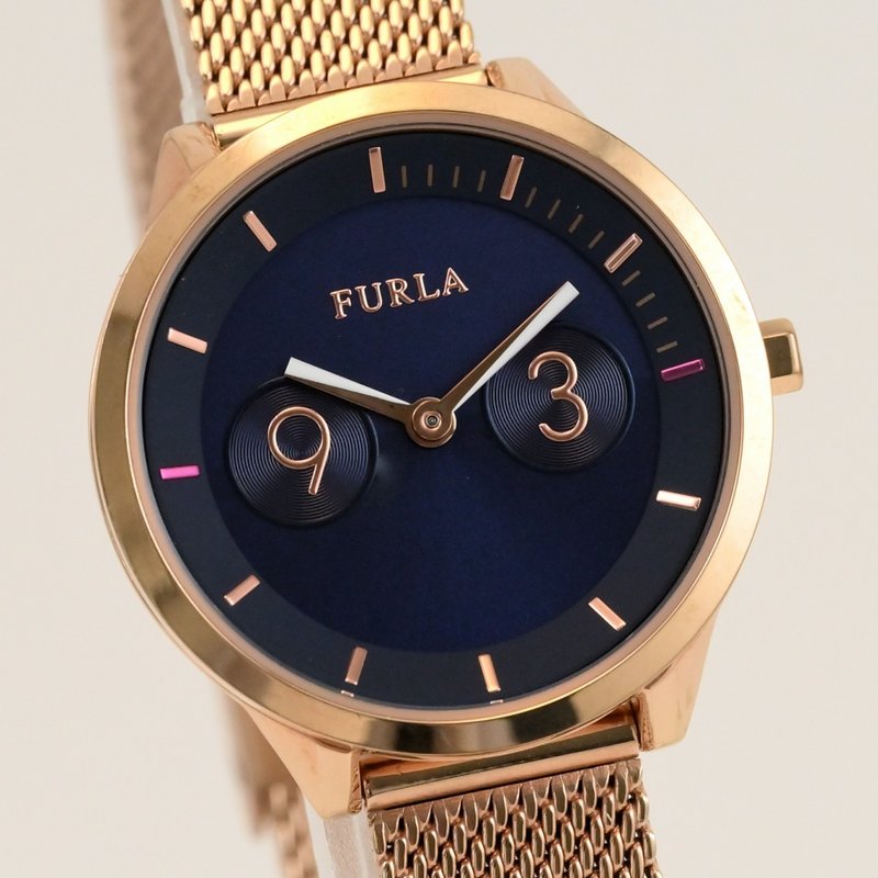 FURLA METROPOLIS 女表 石英机芯 31mm 蓝面 Ref.98012-4253 附表盒 手表 - 女表 - 不锈钢 蓝色