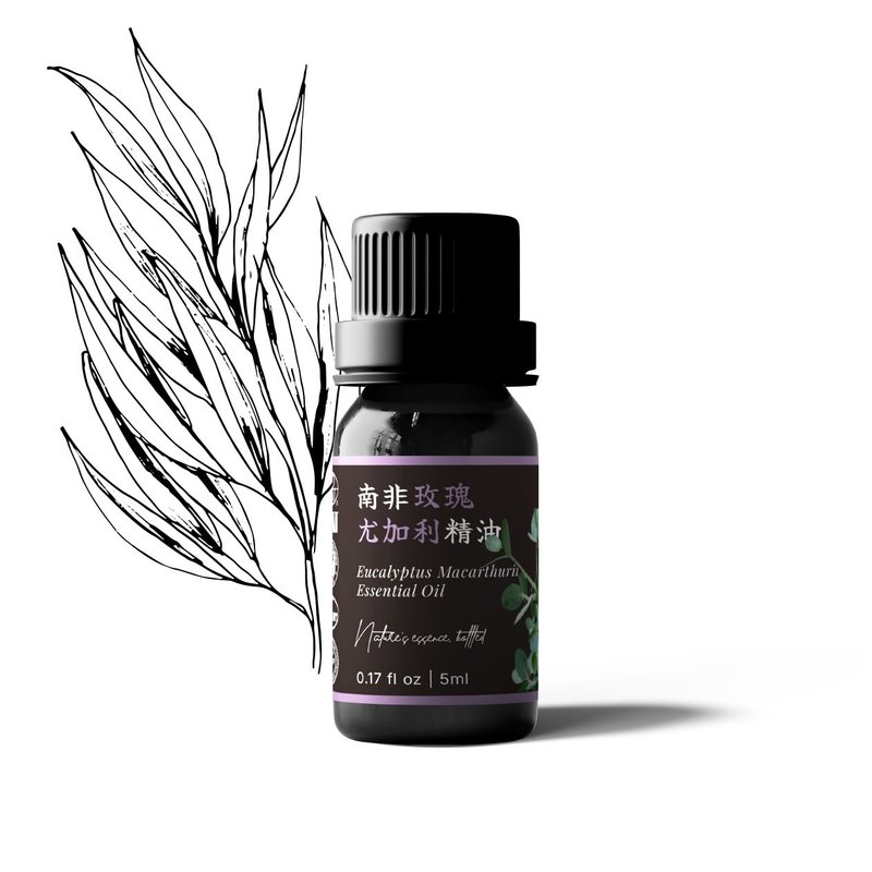 【卡佛香】南非玫瑰尤加利精油 - 香薰/精油/线香 - 玻璃 黑色