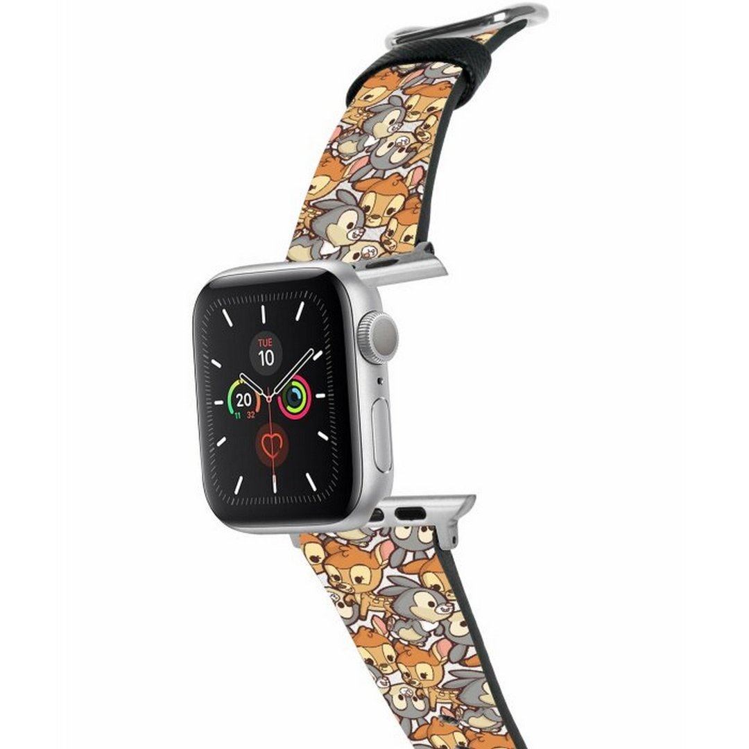 迪士尼小鹿斑比十字压纹牛皮Apple Watch真皮皮革表带 5437 - 表带 - 真皮 