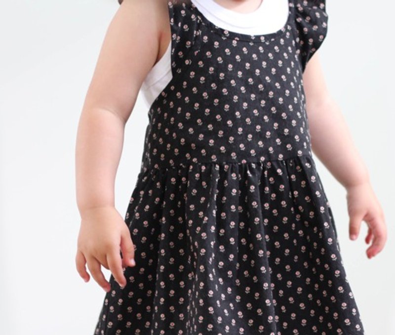 [Limited Quantity] USA Antique Cotton Shoulder Frill Gathered Dress [Available in Sizes] - 童装礼服/连衣裙 - 棉．麻 