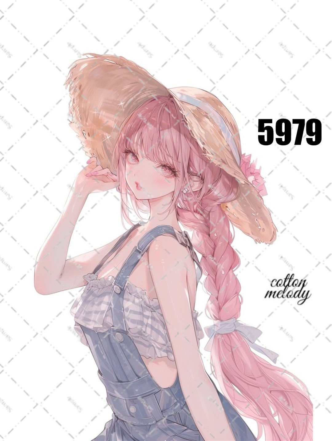 original sticker no.5979 人物贴纸 原创贴纸 人像贴纸 女孩贴纸 原创人物贴纸 - 贴纸 - 纸 