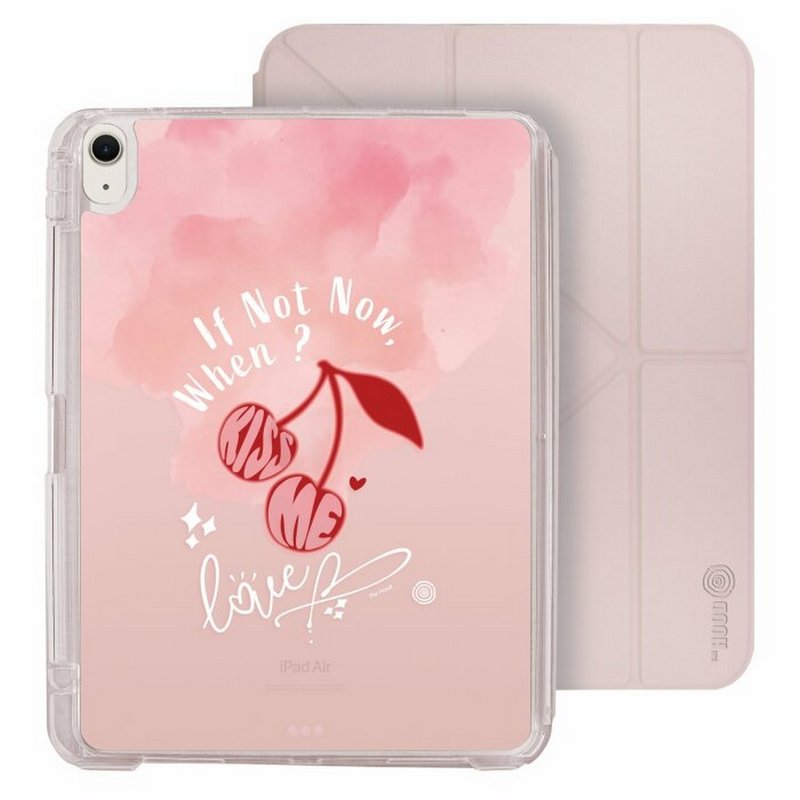 夏日系列甜蜜樱桃 iPad Air 11/pro13可拆式防摔透明笔槽折套ipad - 平板/电脑保护壳 - 塑料 多色