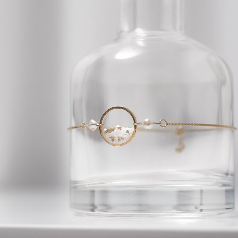 维纳斯系列 | 维纳斯水晶手链 925银链 - 手链/手环 - 树脂 金色