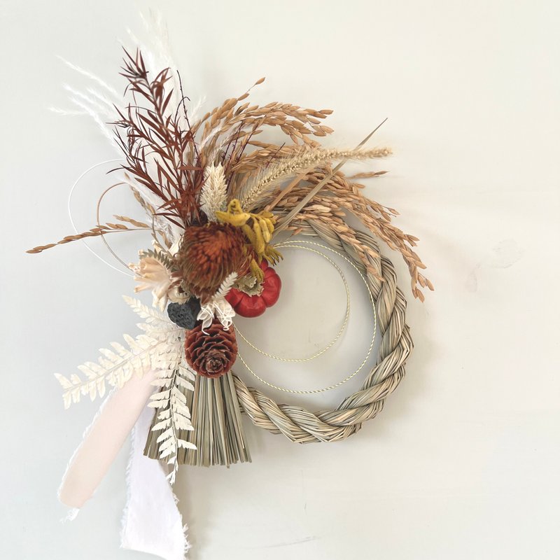 丰收之景 日式注连绳 丰收祝福款 - 干燥花/捧花 - 植物．花 