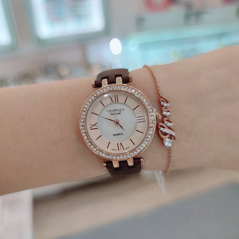 LOVE镶锆石手链 - 手链/手环 - 纯银 