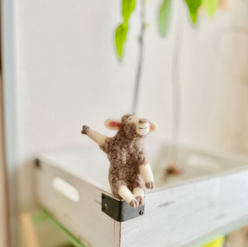 莫莉尖端 - 玩偶/公仔 - 羊毛 灰色