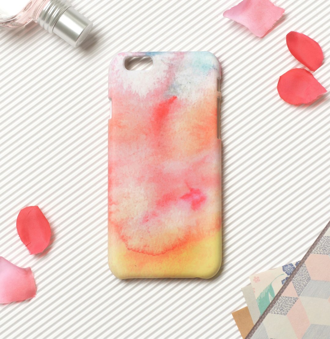云彩晕染-iPhone原创手机壳/保护套 - 手机壳/手机套 - 塑料 粉红色