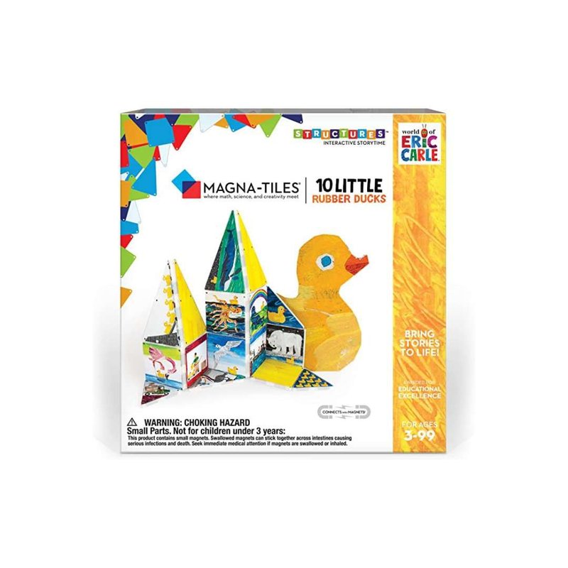 【美国CreateOn】磁力片积木-10只橡皮小鸭 | Magna-Tiles | MNTL - 玩具/玩偶 - 塑料 黄色