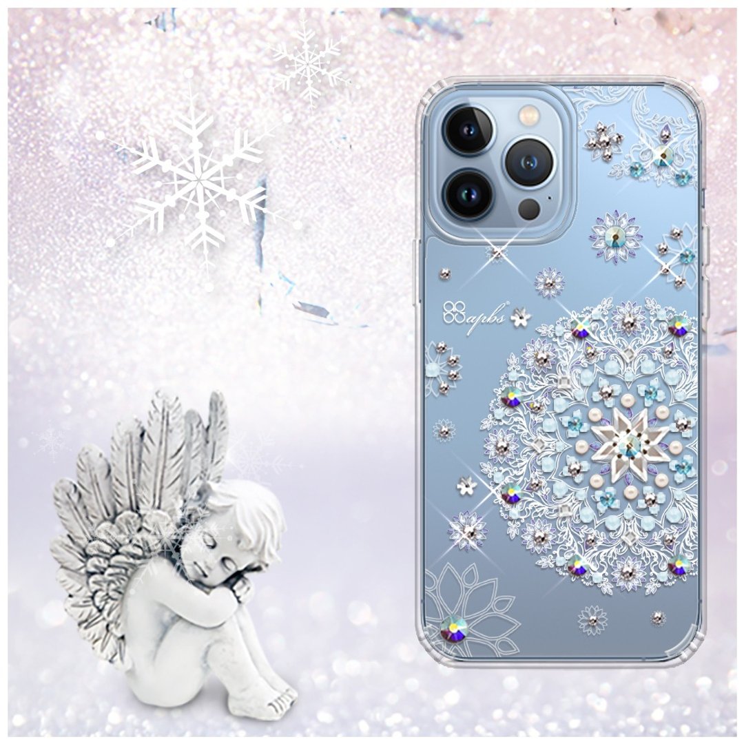iPhone 13全系列 水晶彩钻防震双料手机壳-天使心 - 手机壳/手机套 - 其他材质 多色