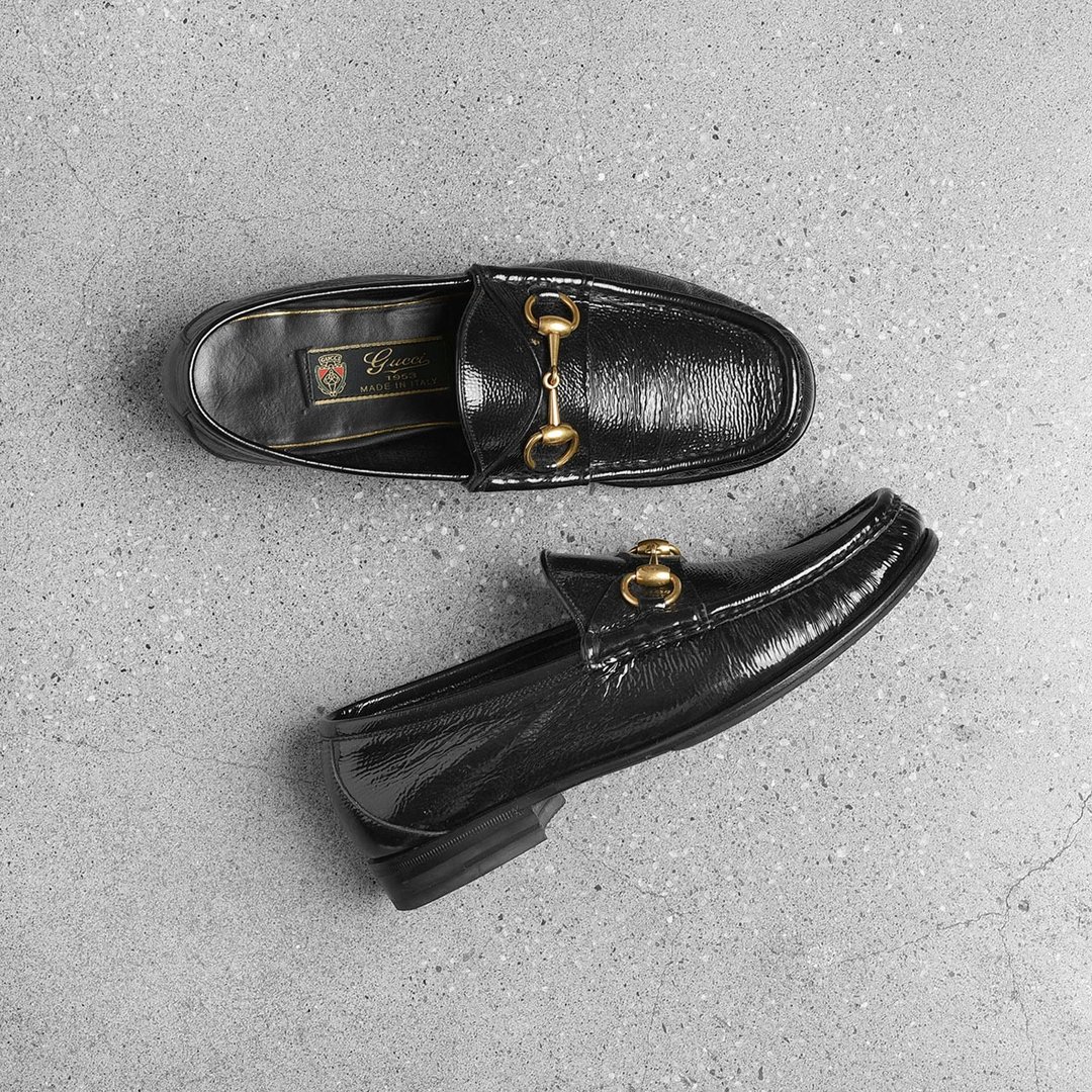 GUCCI 马衔扣乐福鞋 / Vintage古着 - 男款牛津鞋/乐福鞋 - 真皮 黑色
