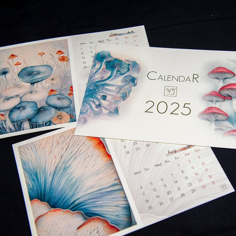 迷走蕈丛 / 2025双月桌历 - 年历/台历 - 纸 多色