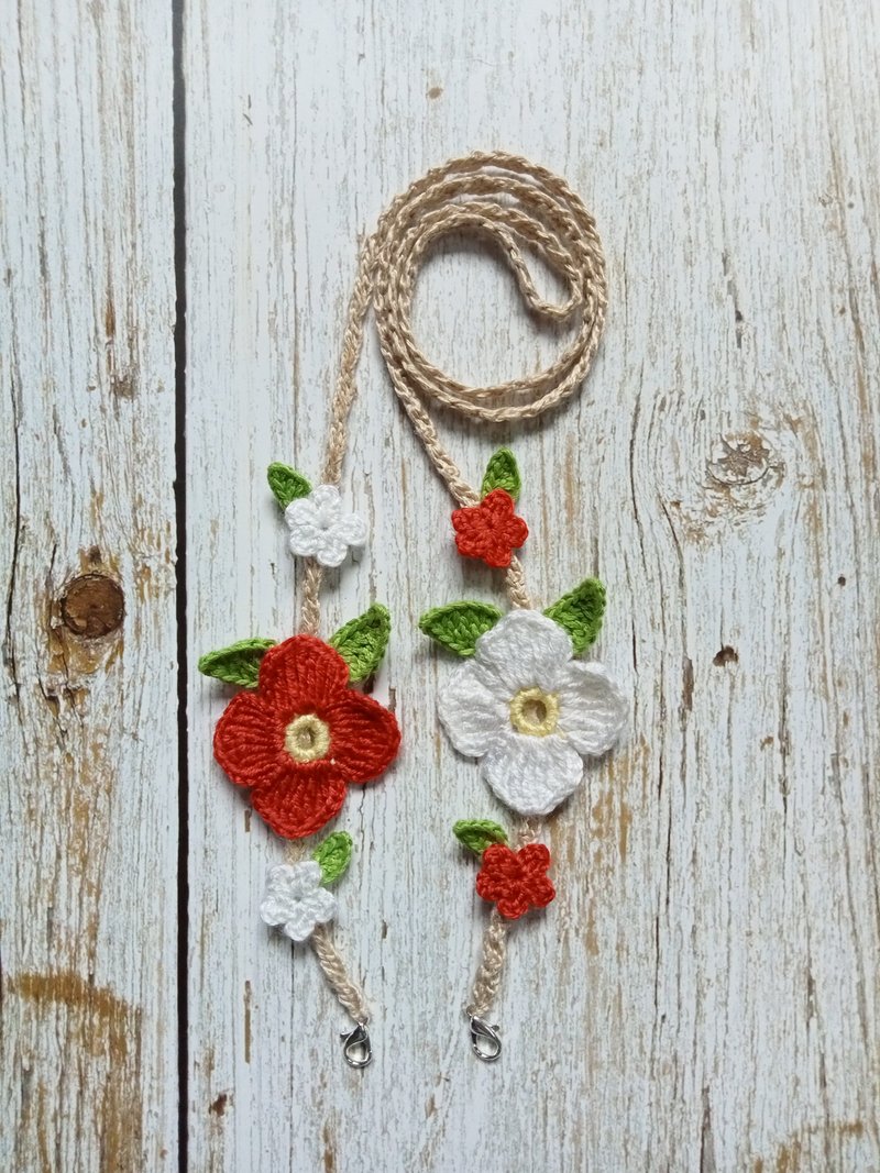 Crochet Mask chain Lanyard Mask Holder Mask Savers - 挂绳/吊绳 - 压克力 多色