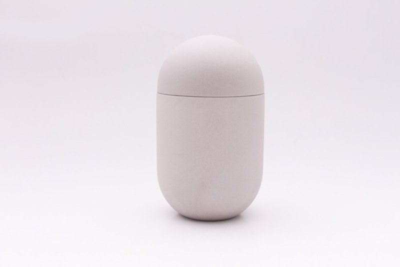 享福茶仓 (无保护袋) Round Tea Can - 茶具/茶杯 - 瓷 灰色