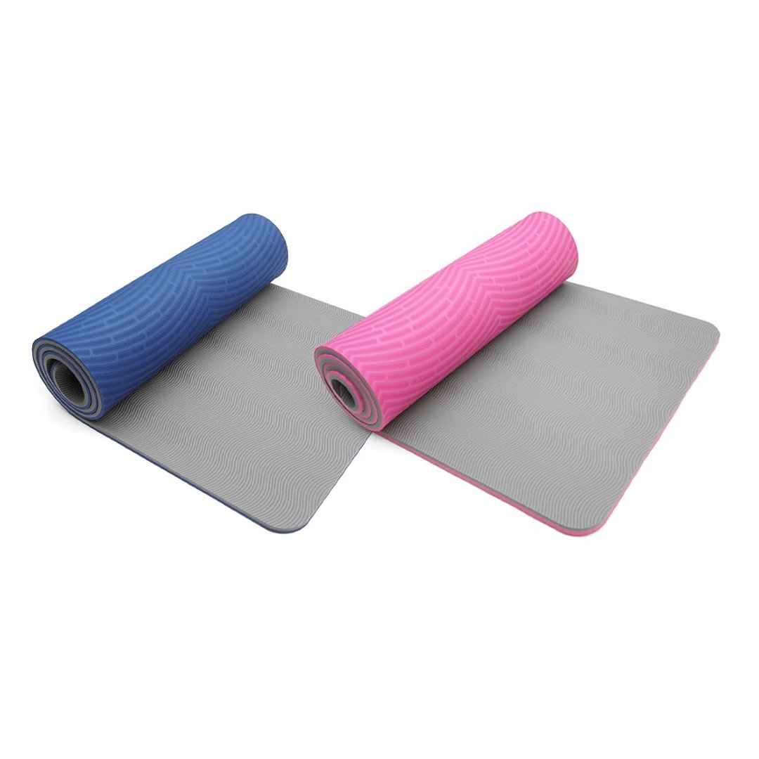 【QMAT | 快速出货】12MM 体位线瑜珈垫 60*180cm - 瑜珈垫 - 其他材质 多色