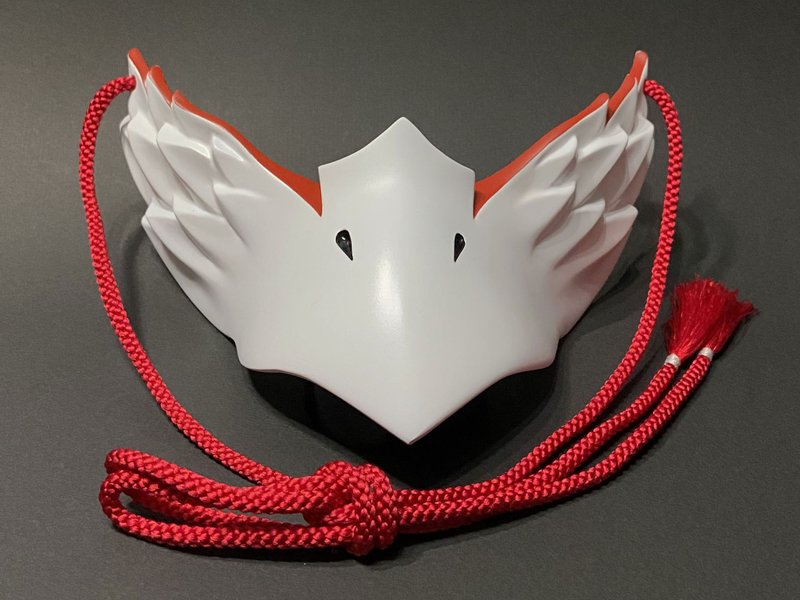 卡拉马森白×红 - 口罩 - 塑料 白色