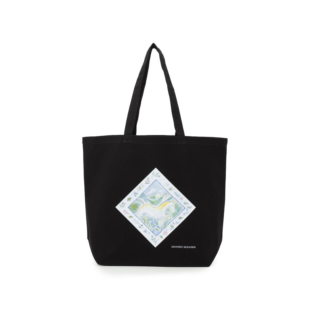 (帆布袋/ArtBag)With the Wind Horse - 手提包/手提袋 - 棉 黑色
