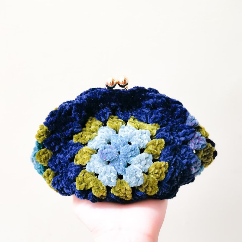 民 族 风 拼 色 方 格 口 金 - 零钱包 - 其他人造纤维 蓝色