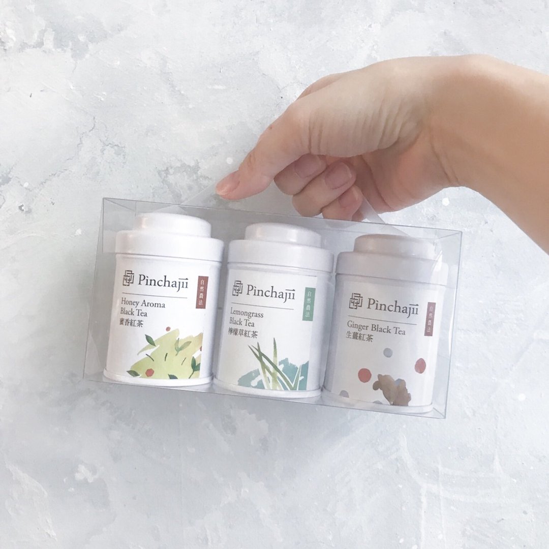 品茶集自然复方袋茶-迷你罐轻盈三入组 - 茶 - 其他金属 白色