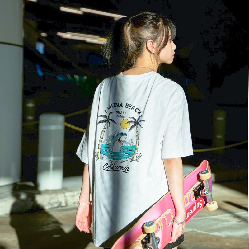 【CREEPS】Laguna Beach 宽松重磅印花T恤 210g - 男装上衣/T 恤 - 棉．麻 多色