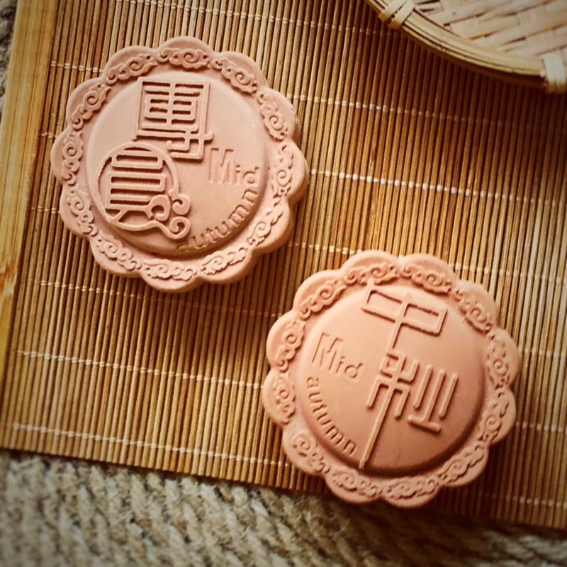 中秋月饼扩香石礼盒 - 香薰/精油/线香 - 其他材质 咖啡色