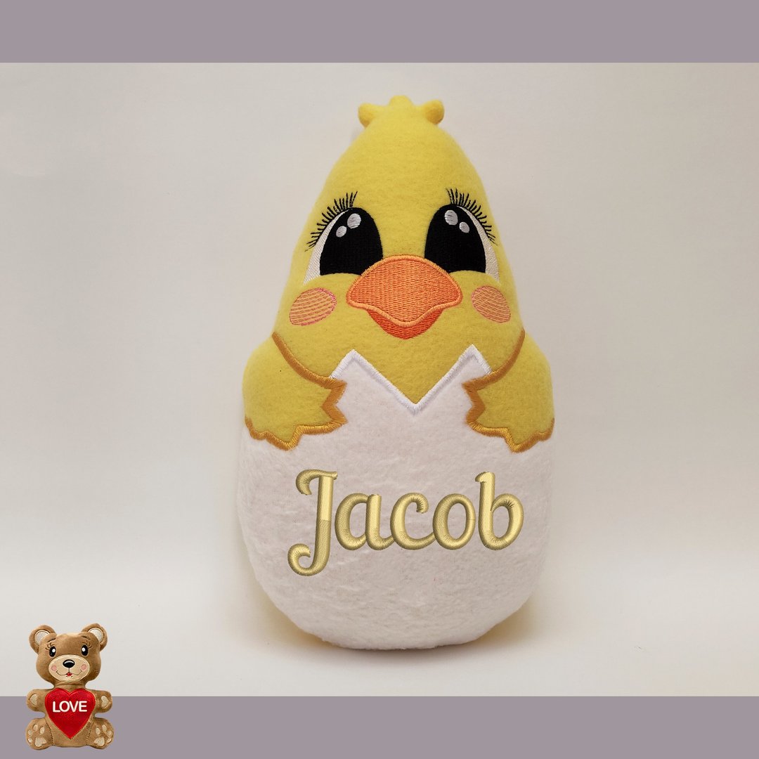 Personalised Cute Chicken Stuffed toy ,Super cute personalised soft plush toy - 玩偶/公仔 - 其他金属 黄色