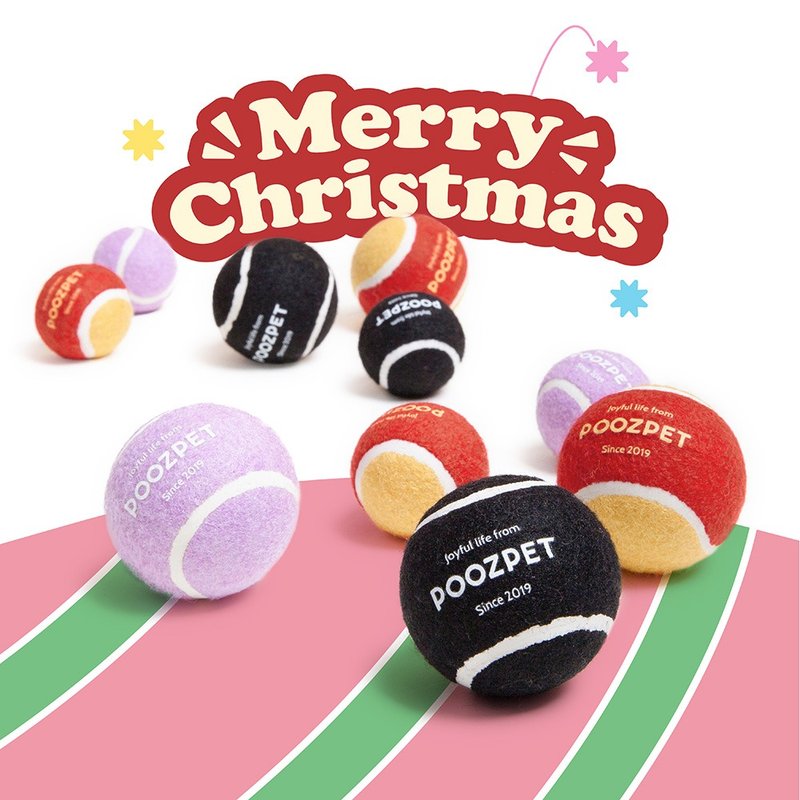 宠物网球POOZPET 狗狗玩具球发声网球宠物磨牙耐咬大型犬巡回 - 玩具 - 橡胶 