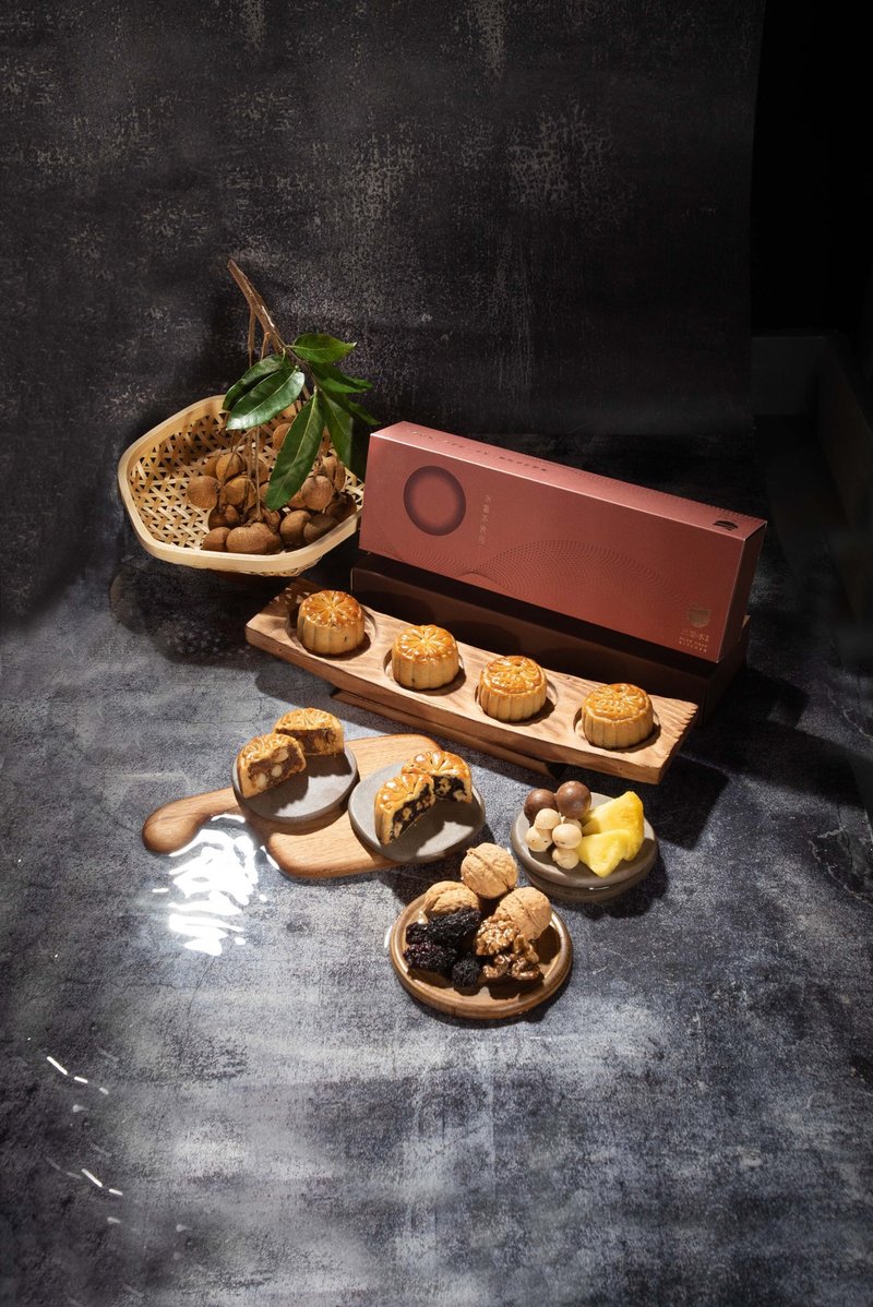 【门市自取】三点水综合月饼双味组合 *早鸟优惠至15/9* - 咸派/甜派 - 其他材质 金色