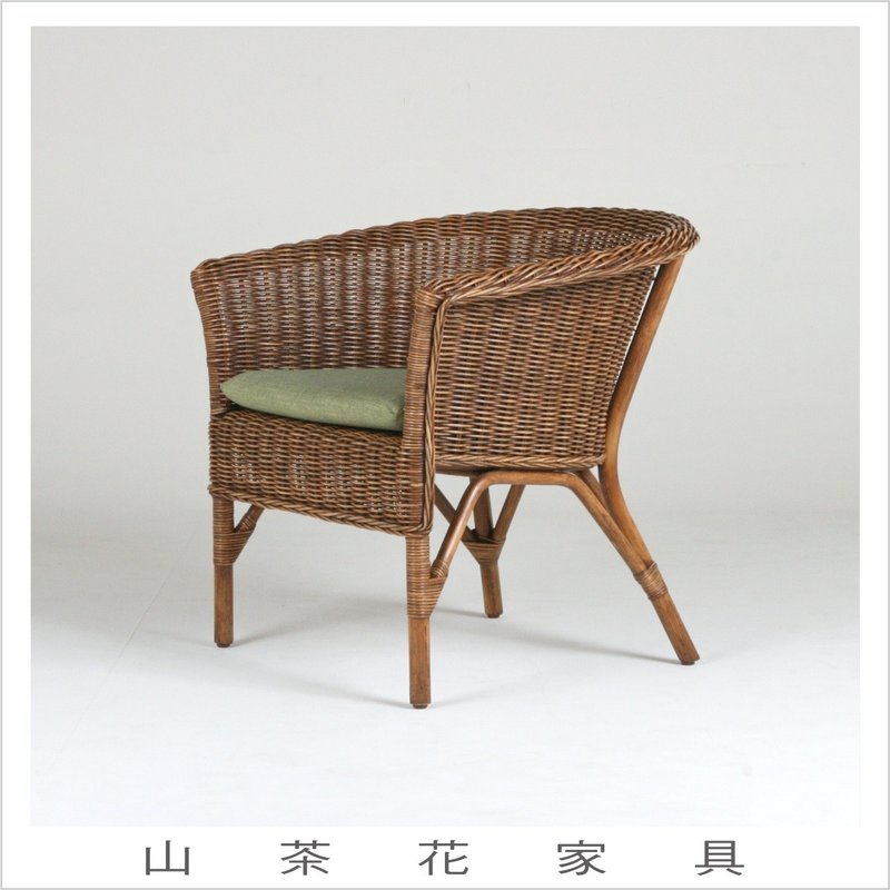 藤椅-咖啡色-田园造型/室内椅/Indoor - 椅子/沙发 - 其他材质 卡其色