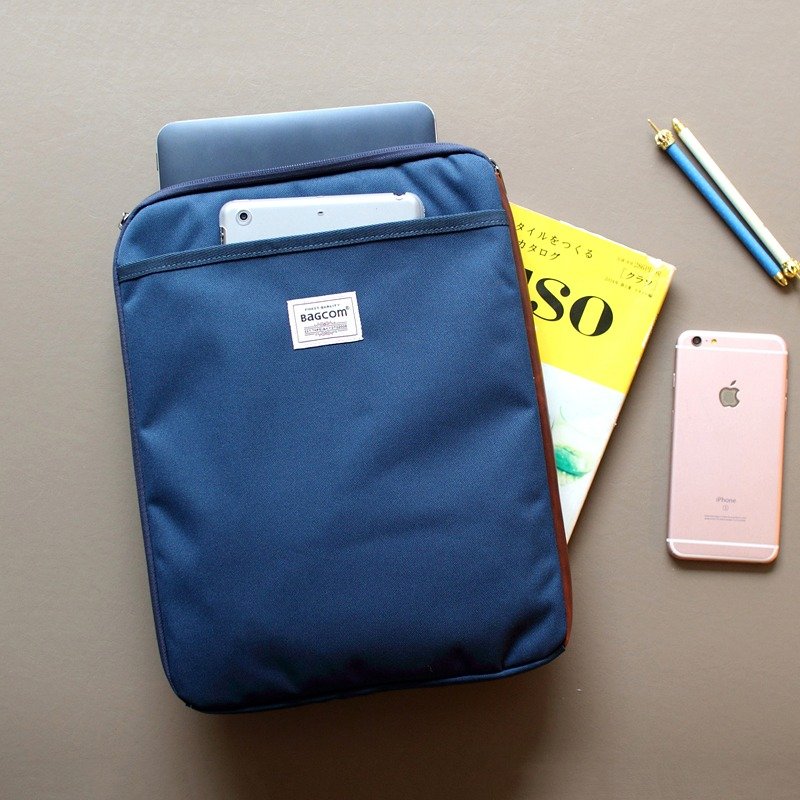 多夹层好用袋(13.5'' Laptop OK)-蓝色_100443-30 - 电脑包 - 防水材质 蓝色