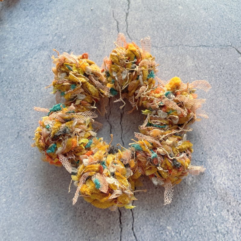 芥末黄花发圈 - 发饰 - 其他材质 黄色