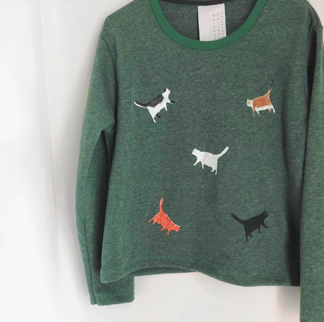 Cats Walk / Sweater // Dark Green - 女装针织衫/毛衣 - 其他材质 绿色