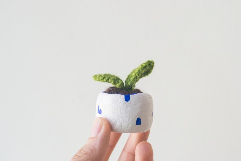 Miniature Knitted Plant - home decor - 植栽/盆栽 - 其他材质 多色