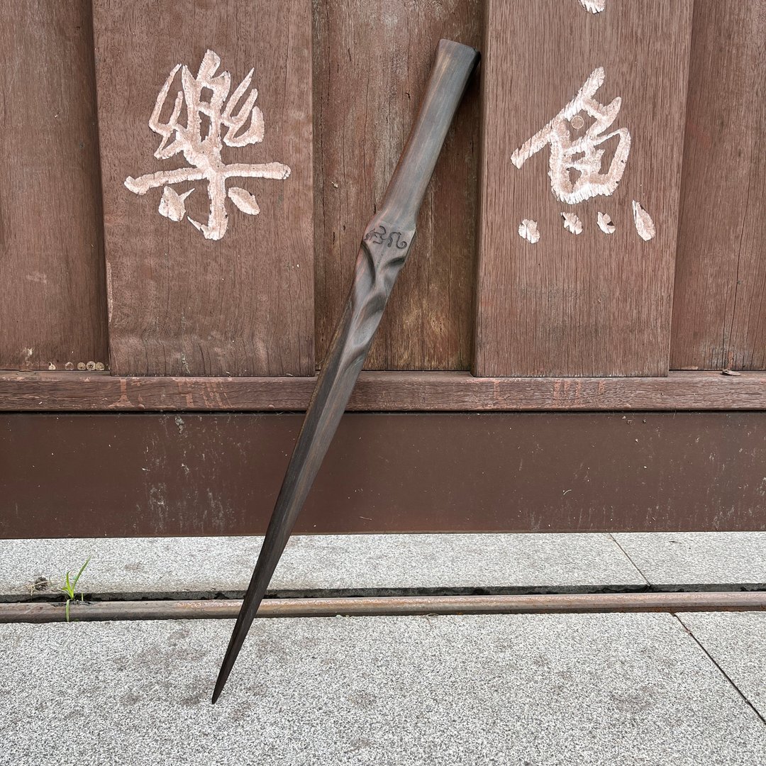 我贩剑　魔剑　青黔　艺术木刀　手工木剑　运动太极剑　妖刀 - 摆饰 - 木头 绿色