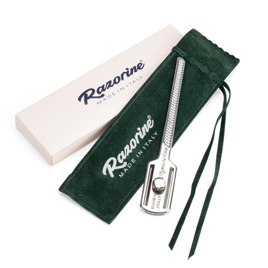 Razorine - 特仕版银色双面安全手动刮胡剃刀 / 直式双刃刮胡刀 - 男性清洁护肤品 - 铜/黄铜 