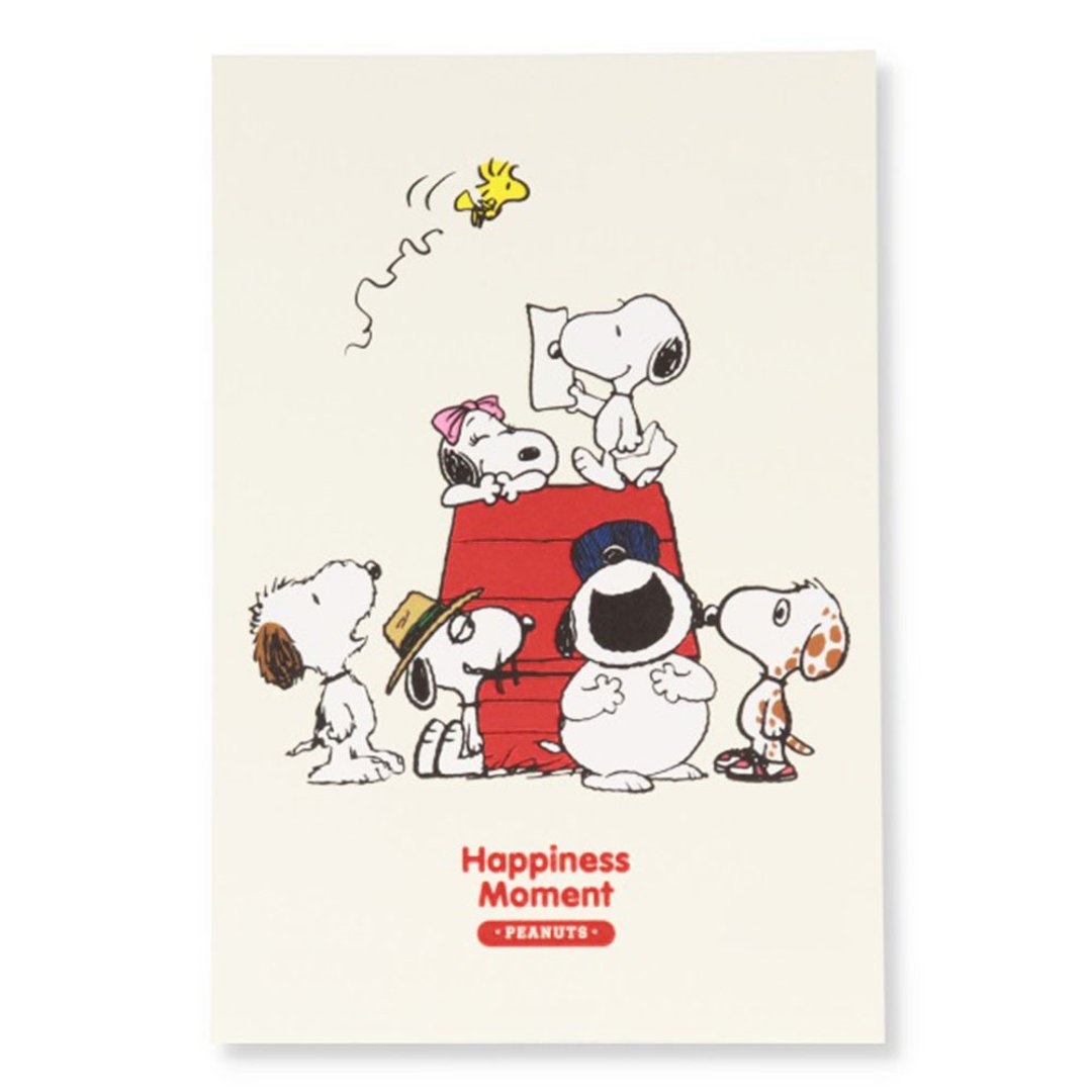 Snoopy快乐一家【Hallmark- JP明信片 多用途】 - 卡片/明信片 - 纸 白色