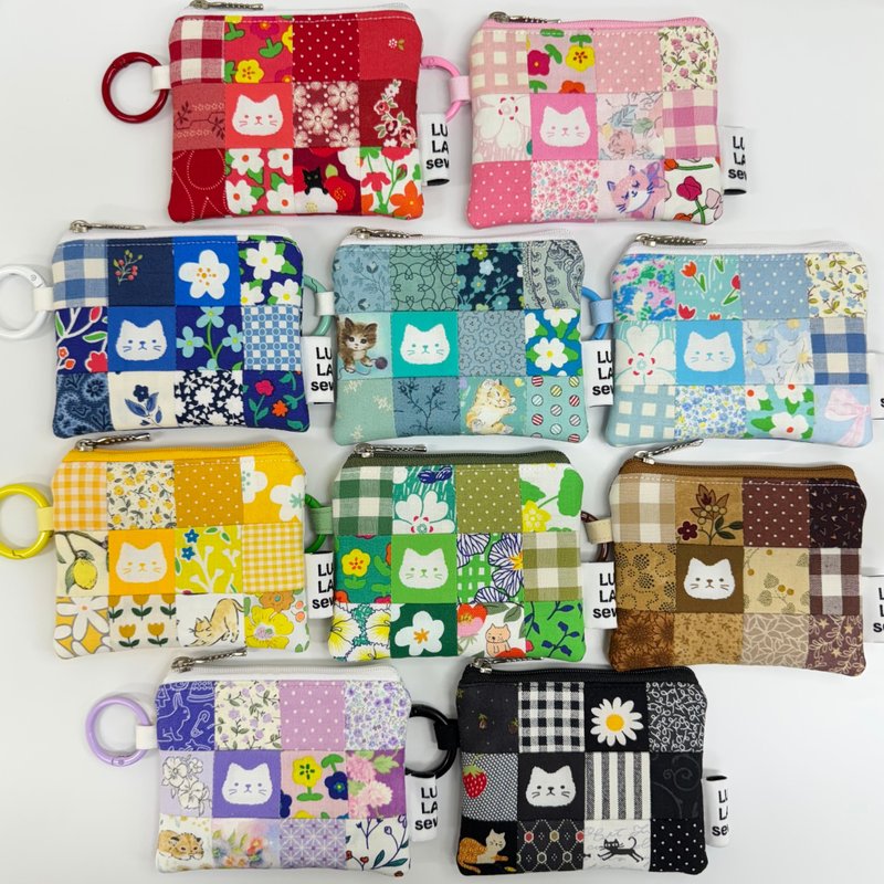 24 件拼布零钱包 - 零钱包 - 棉．麻 多色