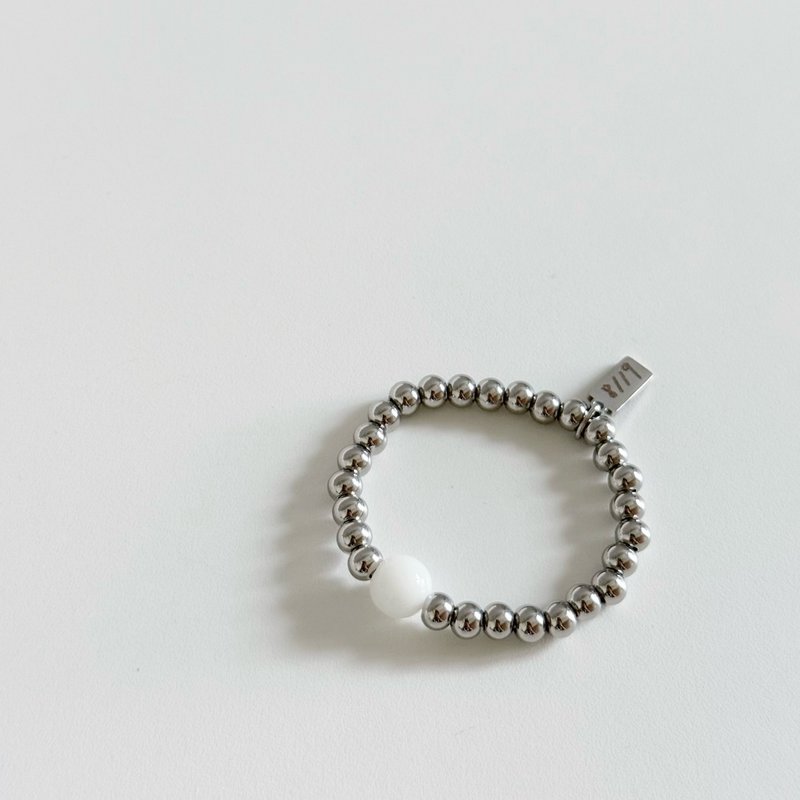 安心洗澡 不锈钢 简约设计 母乳刻字弹性手链 - 婴儿饰品 - 不锈钢 